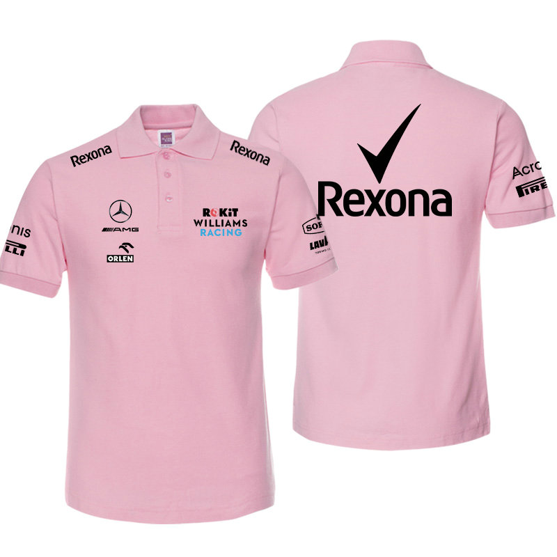 Polo Mercedes AMG et ORLEN Williams Racing Rexona Homme Coton Manche Courte